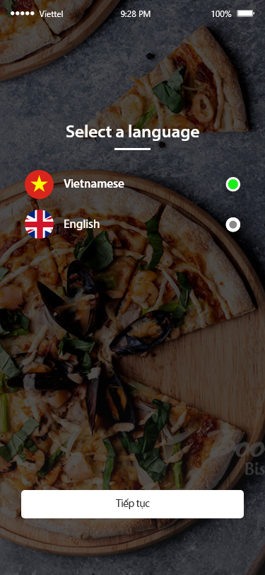 App nhà hàng lĩnh vực FnB